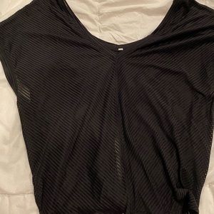 See thru shirt with tie back